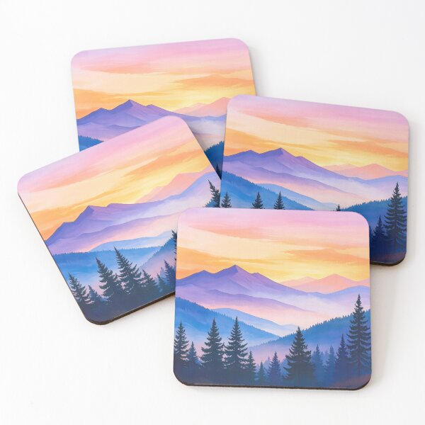 Item preview, Sunset Over Mountain Range designed and sold by Jill Nightingale.