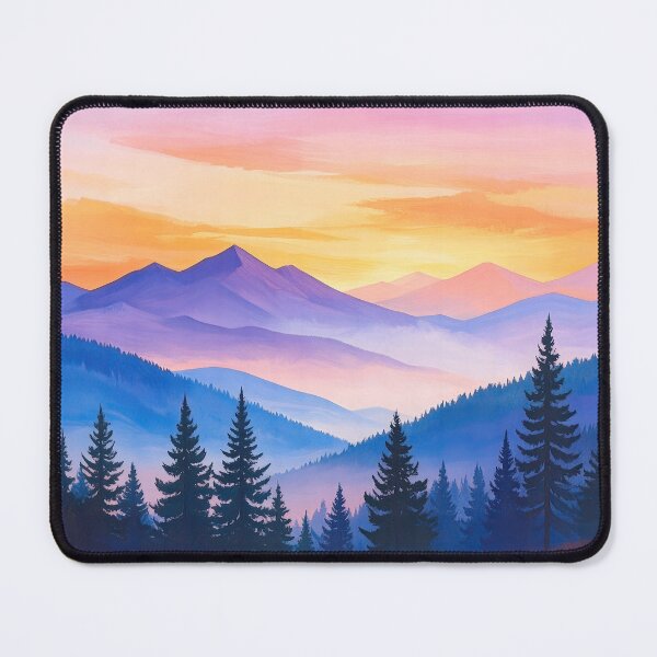 Item preview, Sunset Over Mountain Range designed and sold by Jill Nightingale.