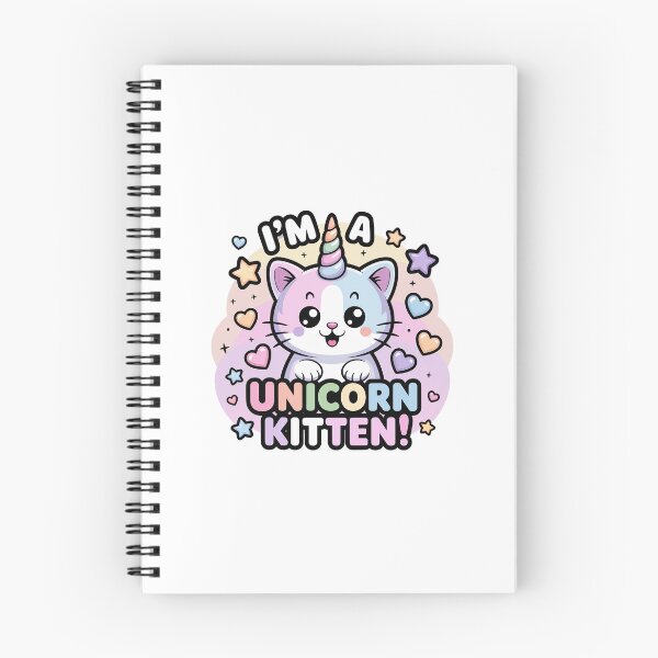 Item preview, I'm a Unicorn Kitten! designed and sold by marshmelephant.
