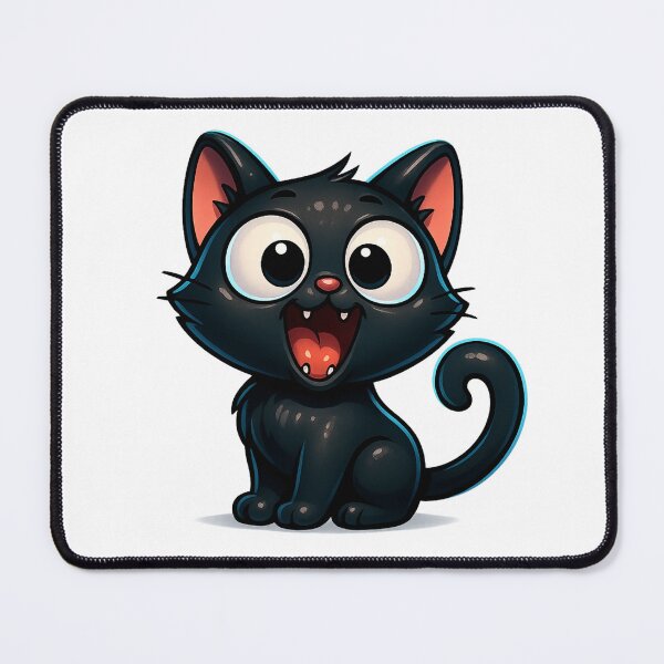 Item preview, Sleepy Cat Big Yawn | Tiny Fangs Showing | Cute Cozy Kitten Illustration designed and sold by PrintCreations9.