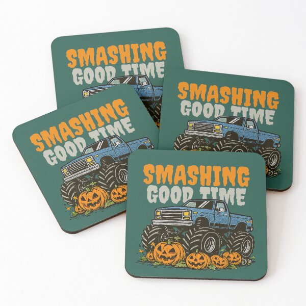 Item preview, Halloween Monster Truck Smashing Good Time designed and sold by The magic  Yellow bus.