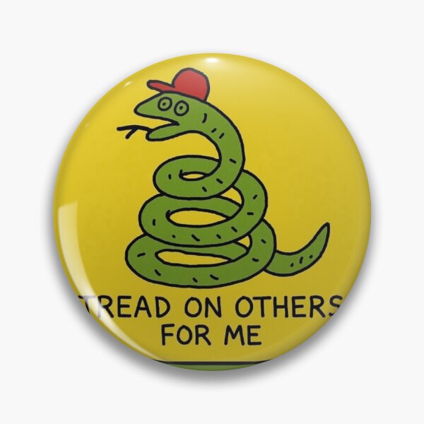 Item preview, No Steppy On Snek MAGA Hat Red Hat Yellow Background Green Snake designed and sold by 2CRE8IVE4925.