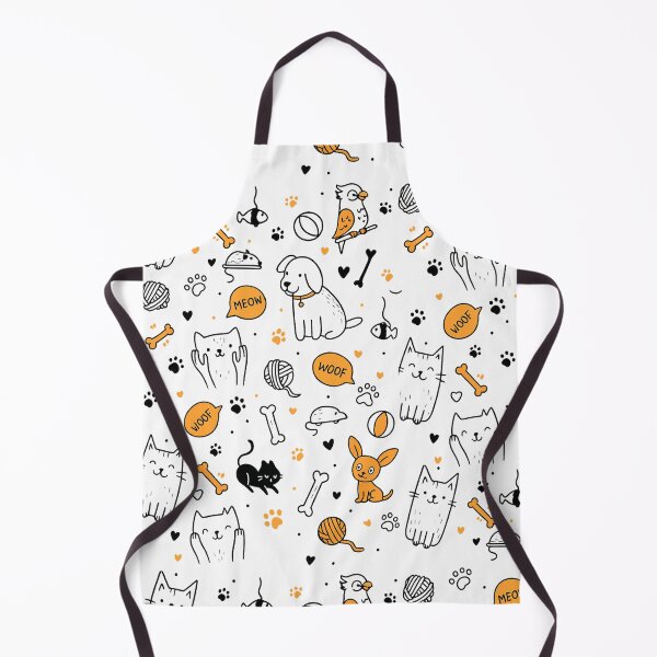 Item preview, Cute Cat and Dog Doodle Pattern – Pet Lovers designed and sold by CleanQuotes.