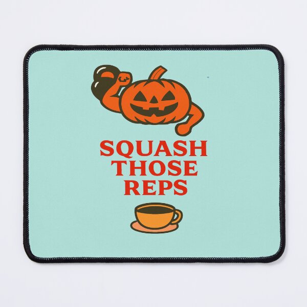 Item preview, Funny Pumpkin Gym Shirt – Squash Those Reps Halloween Fitness Gift designed and sold by kakaworld.