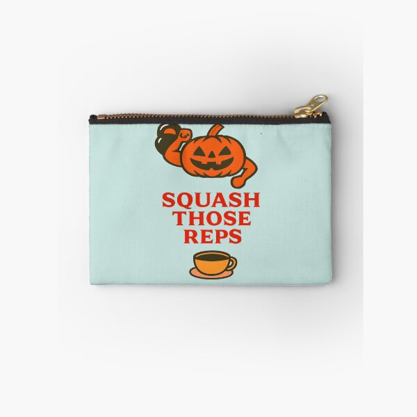 Item preview, Funny Pumpkin Gym Shirt – Squash Those Reps Halloween Fitness Gift designed and sold by kakaworld.