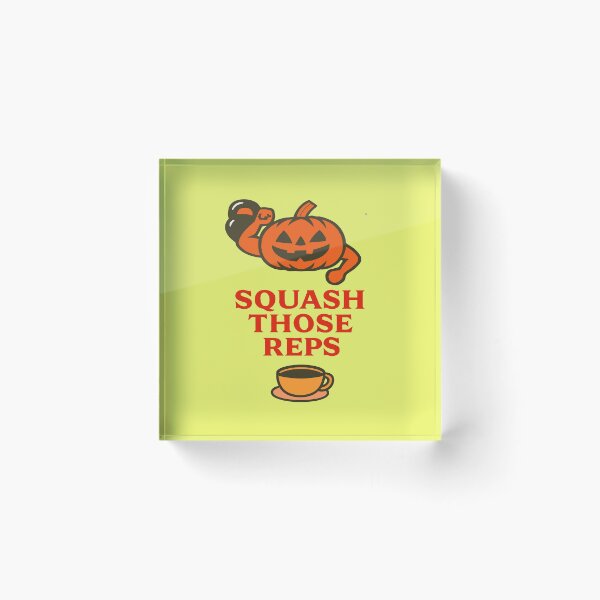 Item preview, Funny Pumpkin Gym Shirt – Squash Those Reps Halloween Fitness Gift designed and sold by kakaworld.