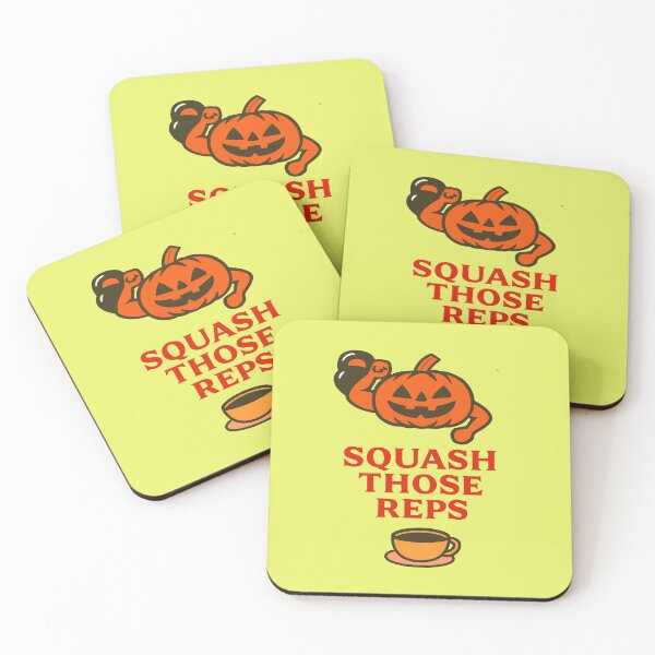Item preview, Funny Pumpkin Gym Shirt – Squash Those Reps Halloween Fitness Gift designed and sold by kakaworld.