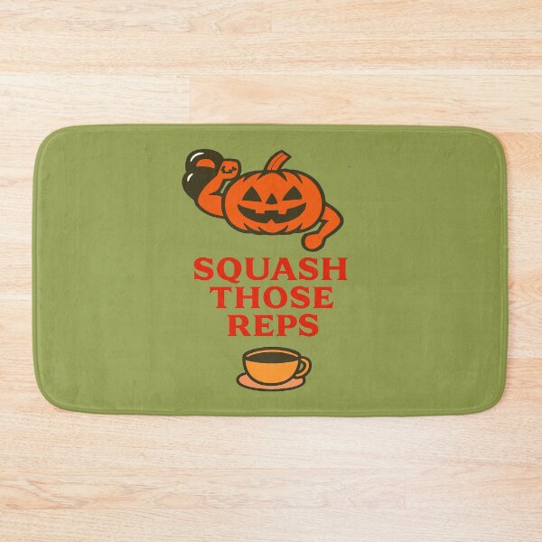 Item preview, Funny Pumpkin Gym Shirt – Squash Those Reps Halloween Fitness Gift designed and sold by kakaworld.