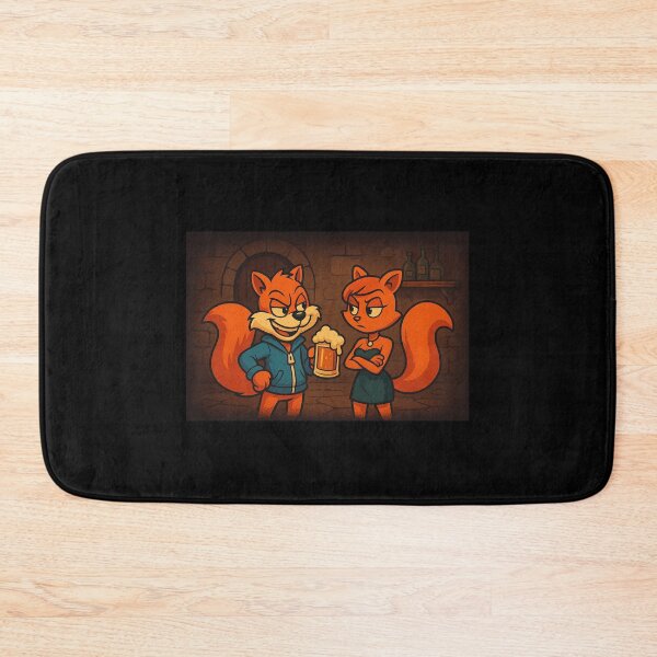 Item preview, Tribute to Conker's Bad Fur Day and his girlfriend designed and sold by RetroStyleGamer.