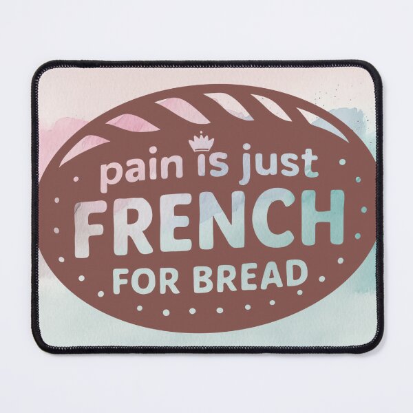 Item preview, Pain Is Just French For Bread | Inktober 2025 Crown | Team Pain Au Chocolat designed and sold by .Stitch.Stab.Scroll.Social..