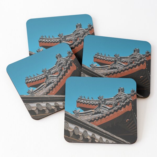 Item preview, Asian Zen Buddhist Temple Roof with ornate tiles Shanghai designed and sold by cabevo.