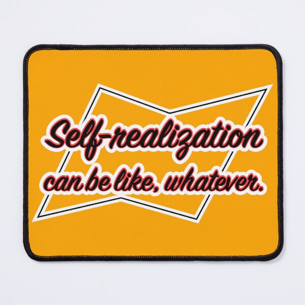 Item preview, Self-realization can be like whatever, orange background designed and sold by mntimg.