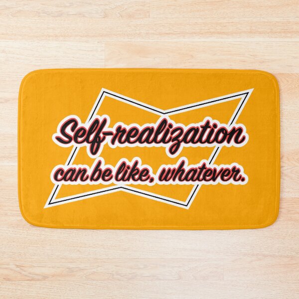Item preview, Self-realization can be like whatever, orange background designed and sold by mntimg.