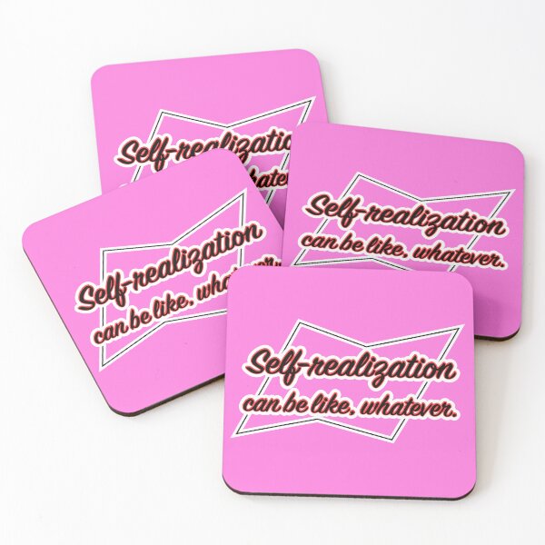 Item preview, Self-realization can be like whatever, pink background designed and sold by mntimg.