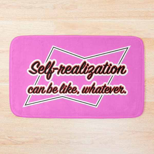 Item preview, Self-realization can be like whatever, pink background designed and sold by mntimg.