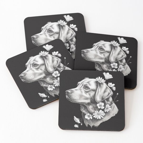 Item preview, Floral German Shorthaired Pointer GSP Dog Flower designed and sold by Ikwalima.