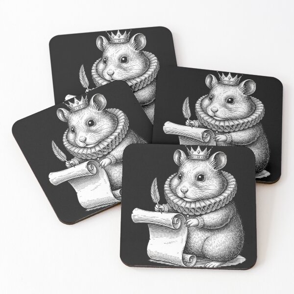 Item preview, Shakespearean Hamster Woodcut | Vintage Literary Meme designed and sold by Whisky1111.