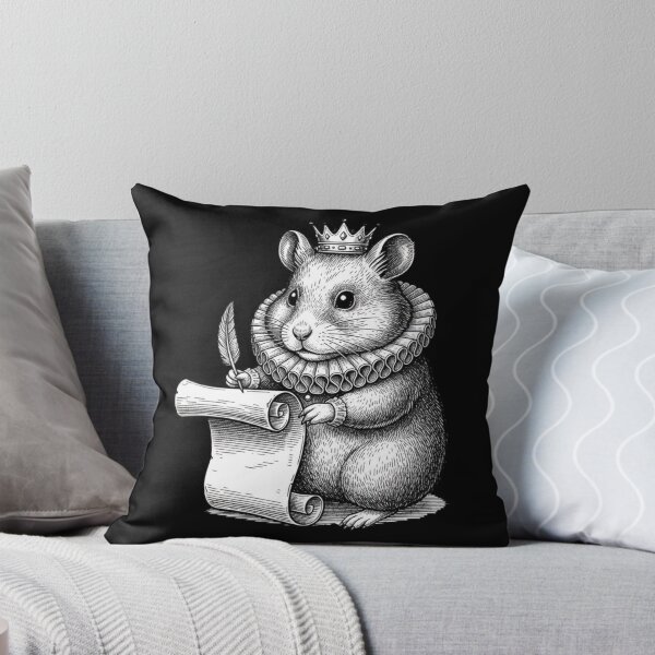 Item preview, Shakespearean Hamster Woodcut | Vintage Literary Meme designed and sold by Whisky1111.