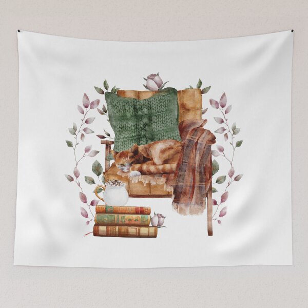 Item preview, Cozy Cat Sleeping designed and sold by ThinkingInPixel.