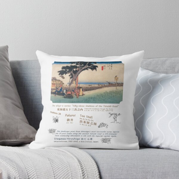 Item preview, No.28: Fukuroi - Tea Stall | The 53 Stations of the Tokaido | Hiroshige designed and sold by OMOMUK47.
