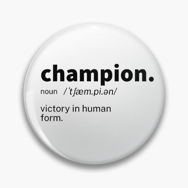 Item preview, Champion Definition Inspirational designed and sold by IronWords.