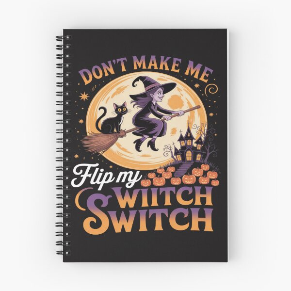 Item preview, Funny Joke Flip Witch Switch Halloween Witch On Broomstick designed and sold by Ikwalima.