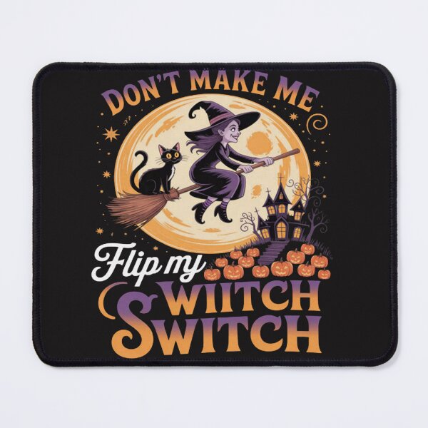 Item preview, Funny Joke Flip Witch Switch Halloween Witch On Broomstick designed and sold by Ikwalima.