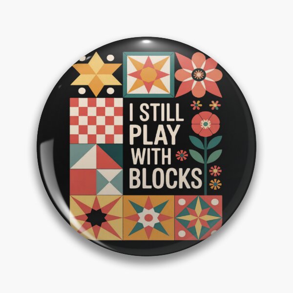 Item preview, Funny Quilting I Still Play With Blocks Quilting  designed and sold by Vastingan.