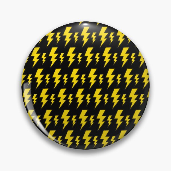 Item preview, Cartoon Lightning Bolts (Yellow on Black) designed and sold by BeJolley.