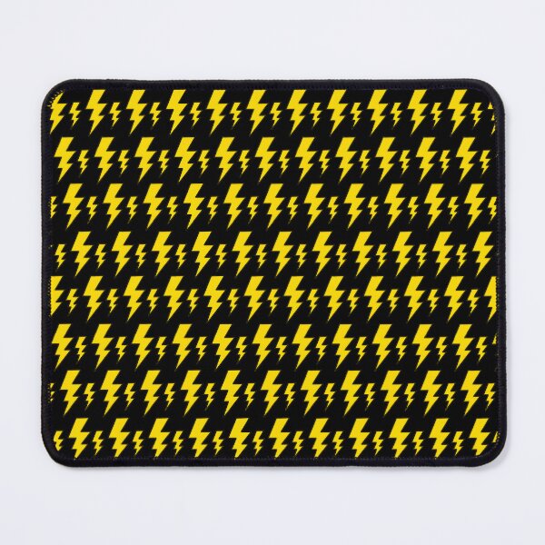 Item preview, Cartoon Lightning Bolts (Yellow on Black) designed and sold by BeJolley.