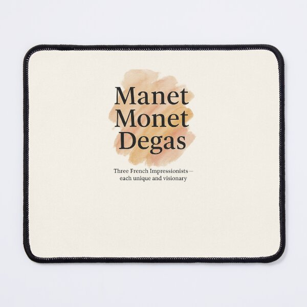 Item preview, Manet Monet Degas – Three French Impressionists, Each Unique and Visionary designed and sold by Novel Works Studio.