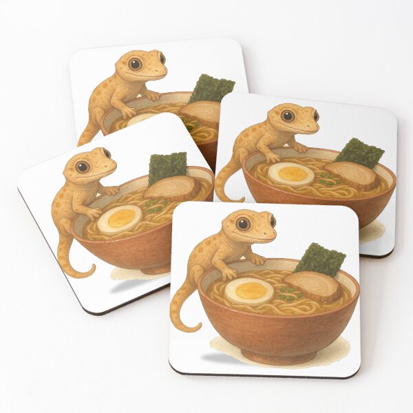 Item preview, Little Gecko on a Ramen Bowl designed and sold by thehaywirehoney.