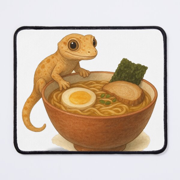 Item preview, Little Gecko on a Ramen Bowl designed and sold by thehaywirehoney.