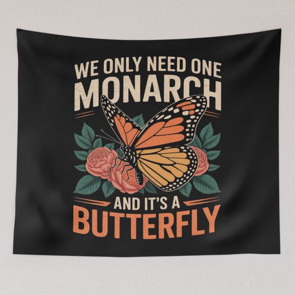 Item preview, Funny We Only Need One Monarch and It's A Butterfly Floral designed and sold by Vastingan.