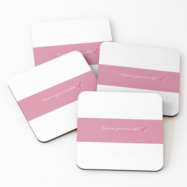 Item preview, Focus on Your Own Sh!t ? | Pink Aesthetic Self-Love Quote designed and sold by Grace Studio@fav.