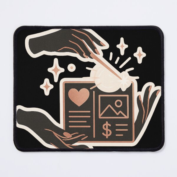 Item preview, Luxe Sorcery Vision Board | Witchy Manifestation Magical Hands Sticker & Printable Wall Art | Cute Stickers designed and sold by HerDreamCodes.
