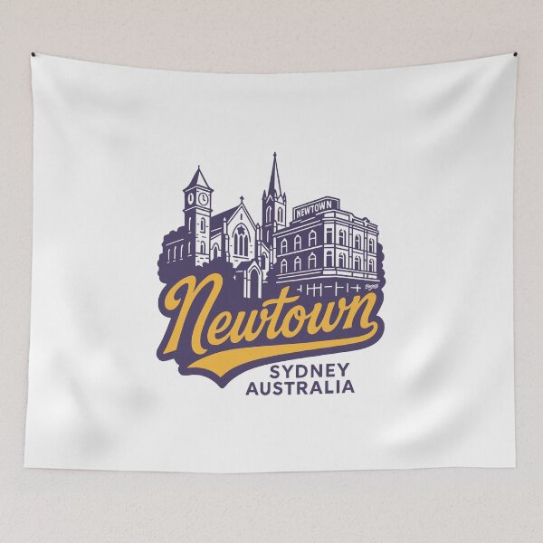 Item preview, Newtown Australia skyline lettering designed and sold by Boogosh.