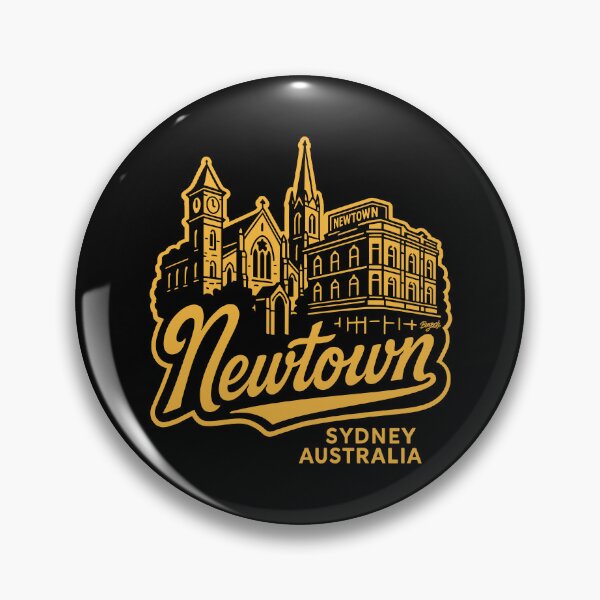 Item preview, Newtown Sydney vintage skyline art designed and sold by Boogosh.