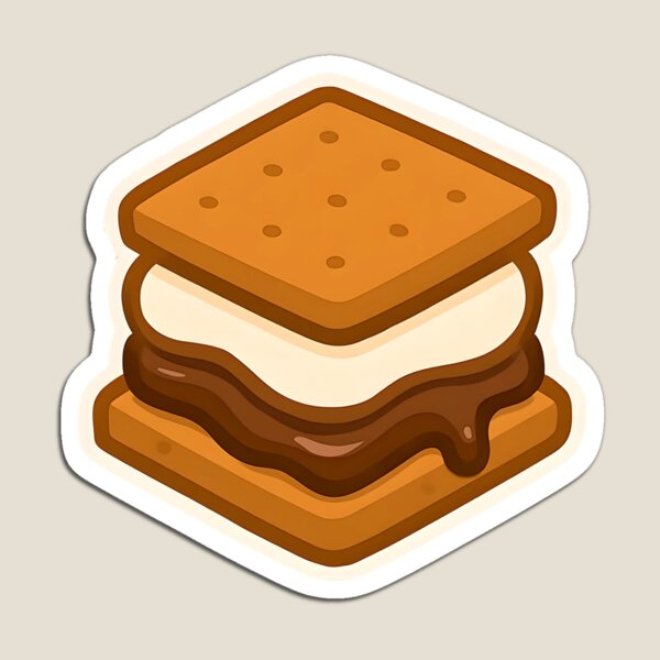 Item preview, S’mores Sticker designed and sold by passiveprincess.