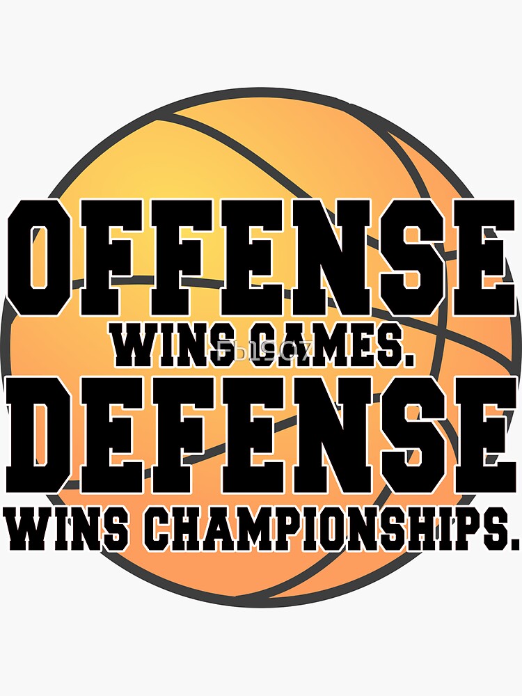 "Offense Wins Games" Sticker For Sale By Fb1907 | Redbubble