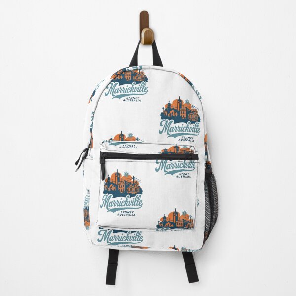 Item preview, Marrickville Sydney Retro Skyline Script designed and sold by Boogosh.