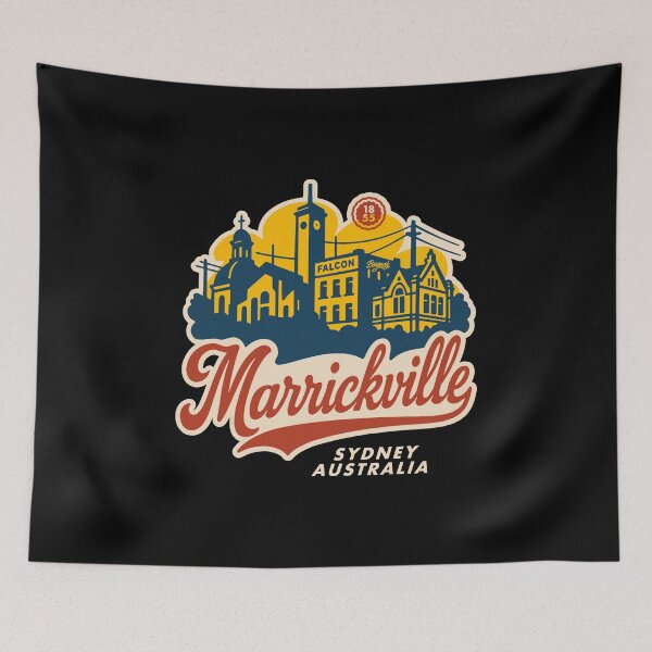 Item preview, Marrickville Vintage Skyline Script designed and sold by Boogosh.