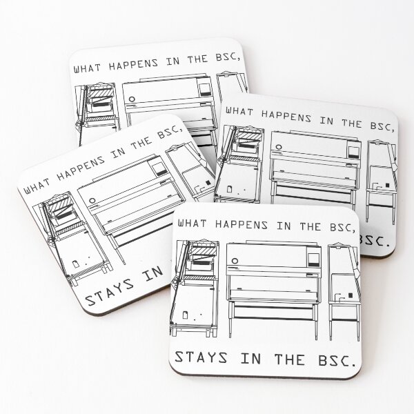 Item preview, What happens in the BSC, stays in the BSC. (linework only) designed and sold by Carp Conclave.