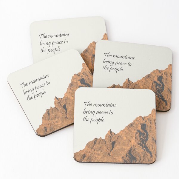 Item preview, The Mountains Bring Peace designed and sold by Whisperingpeaks.