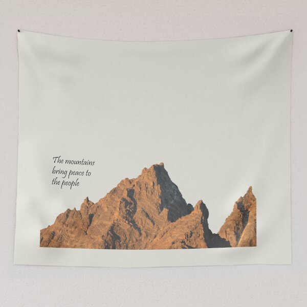 Item preview, The Mountains Bring Peace designed and sold by Whisperingpeaks.