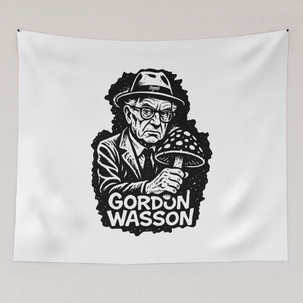 Item preview, Gordon Wasson psychedelic mushroom pioneer designed and sold by Boogosh.