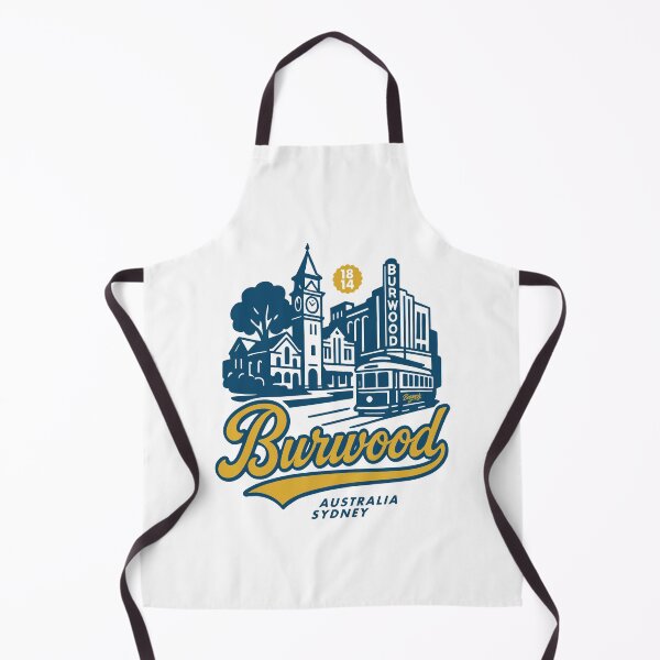 Item preview, Burwood Sydney hand lettering skyline designed and sold by Boogosh.