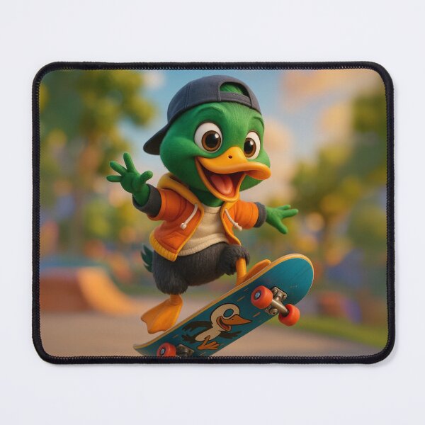 Item preview, Skater Mallard Duck designed and sold by Sillytoe.