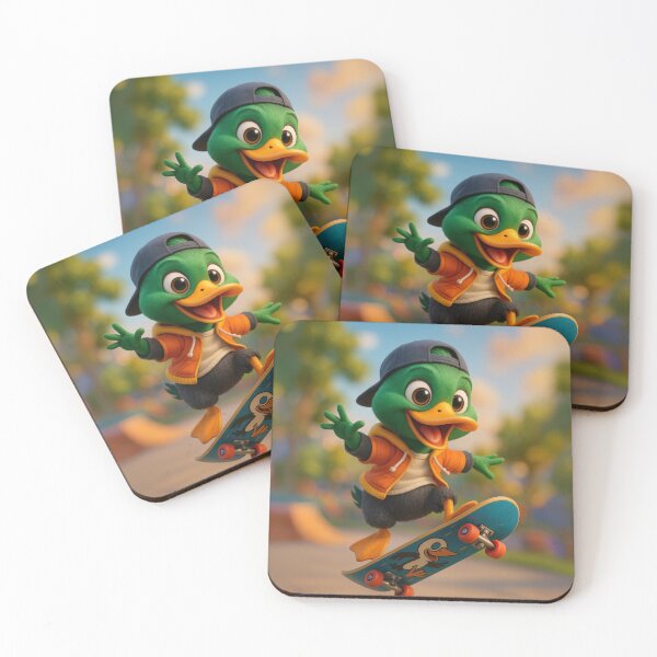 Item preview, Skater Mallard Duck designed and sold by Sillytoe.