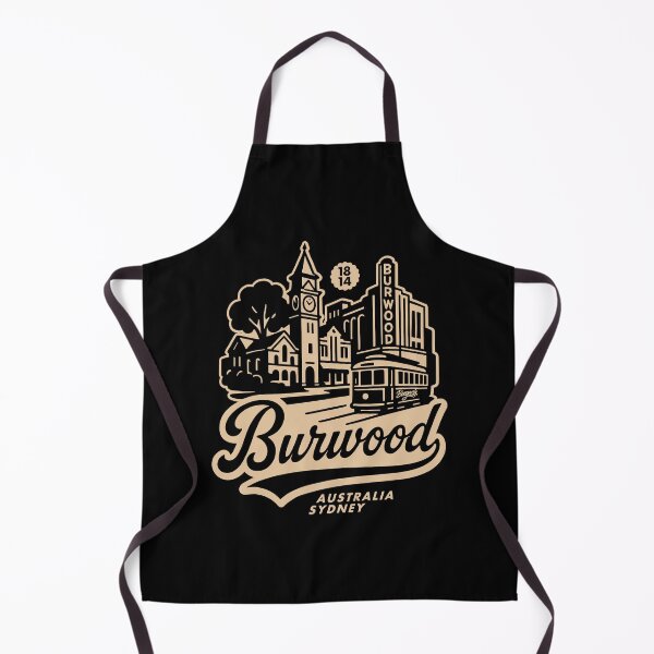 Item preview, Burwood skyline vintage lettering designed and sold by Boogosh.